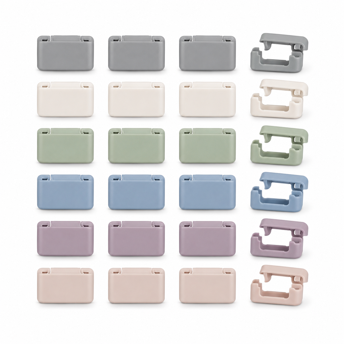 Reusable Clip-On Cable Identification Labels - 24 Pack