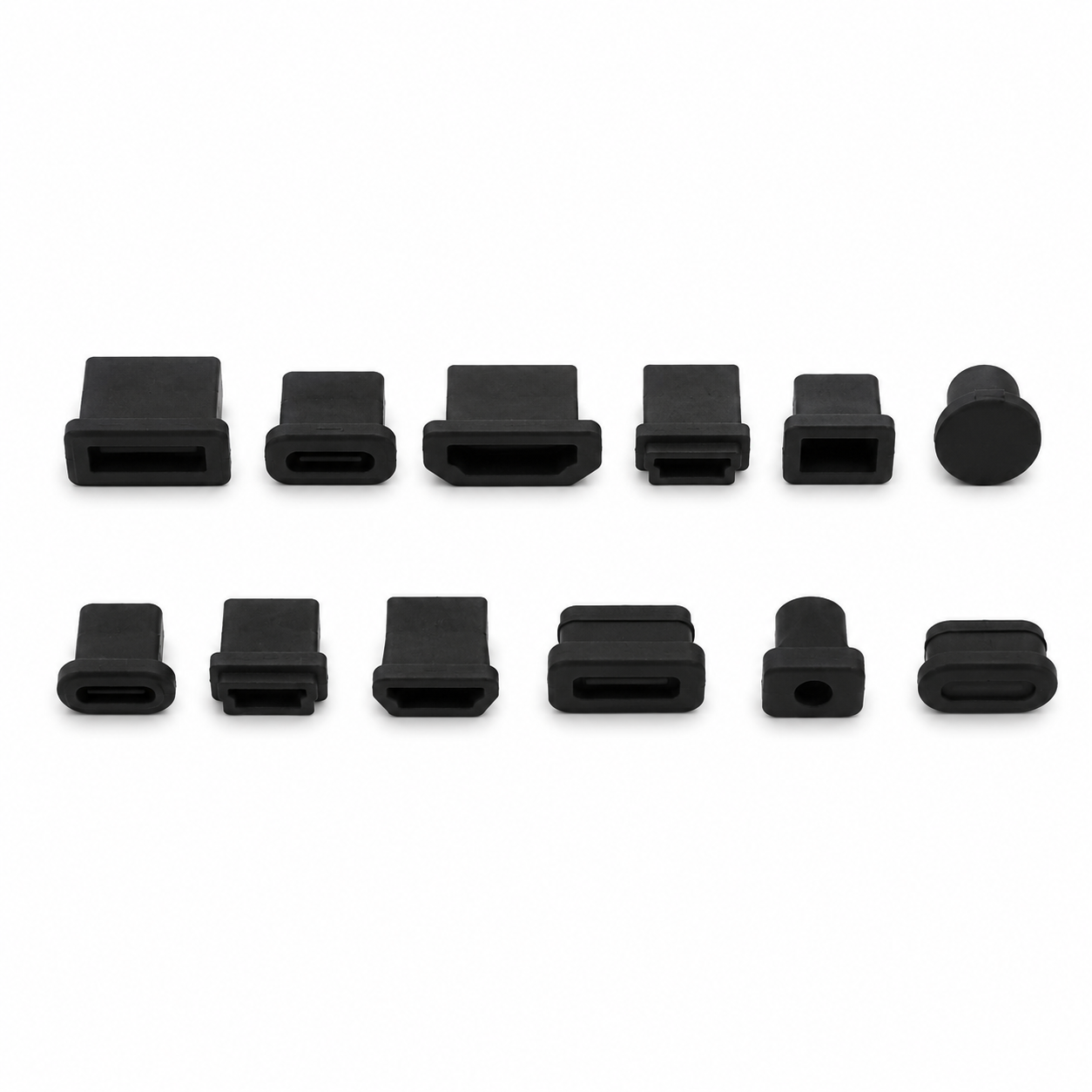 Silicone Computer Port Dust Plug Set - 12 Pack