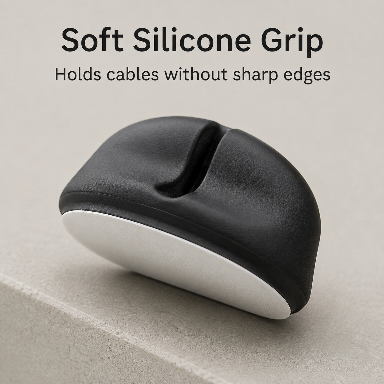 Under-Desk Silicone Cable Management Clips - 12 Pack