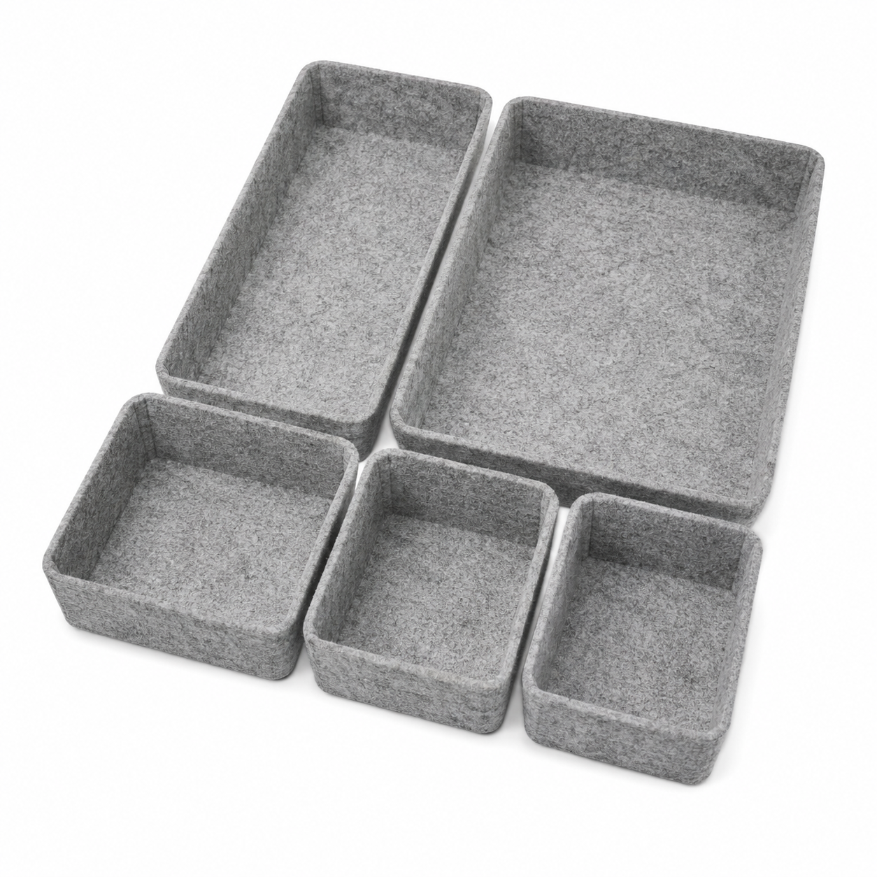 Felt Desk Drawer Organiser Set