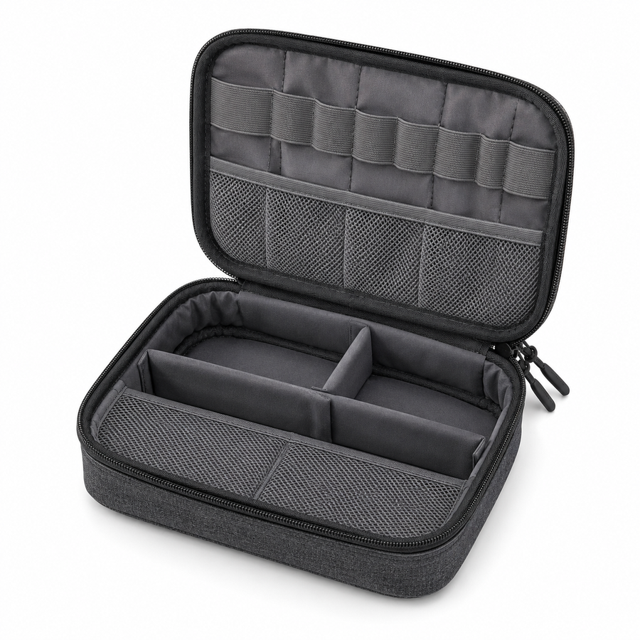 Portable Electronics Accessory Organiser Case