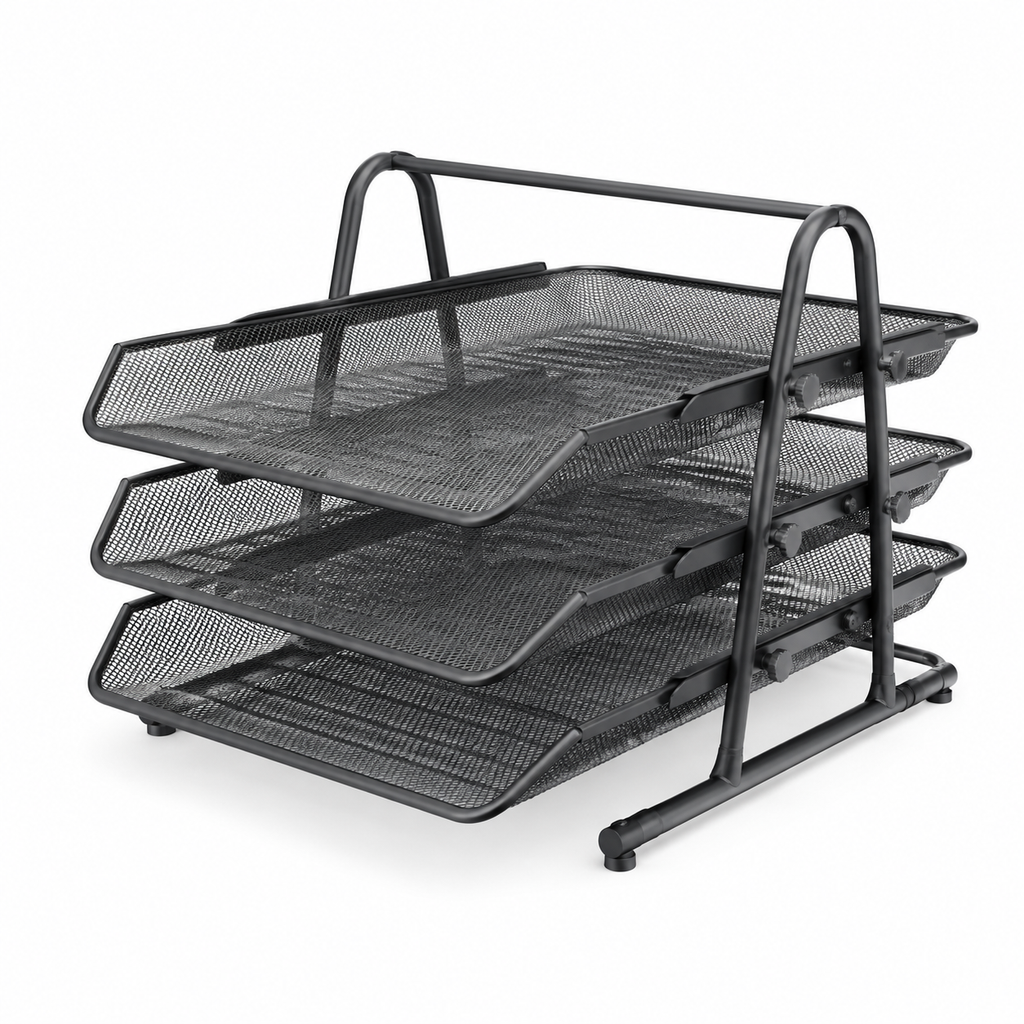 Adjustable Three-Tier Document Sorting Tray