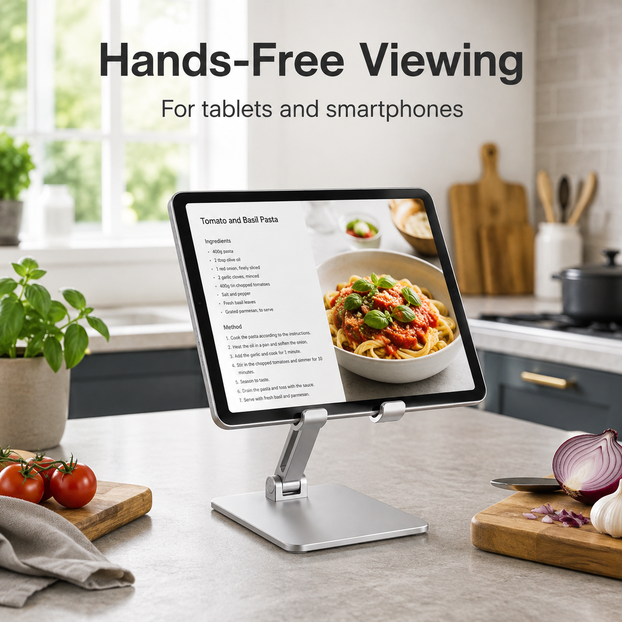 Adjustable Aluminium Tablet and Phone Stand