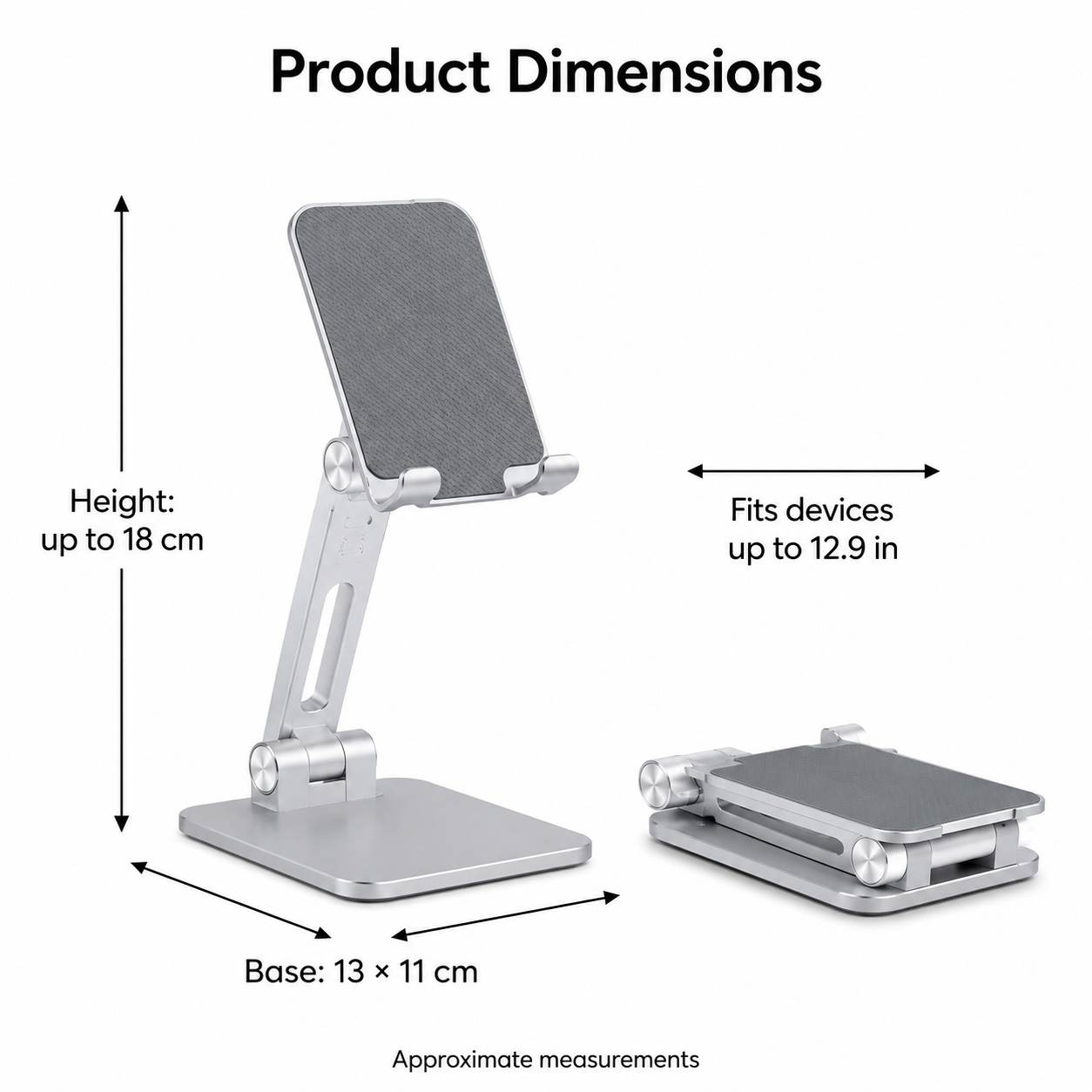 Adjustable Aluminium Tablet and Phone Stand