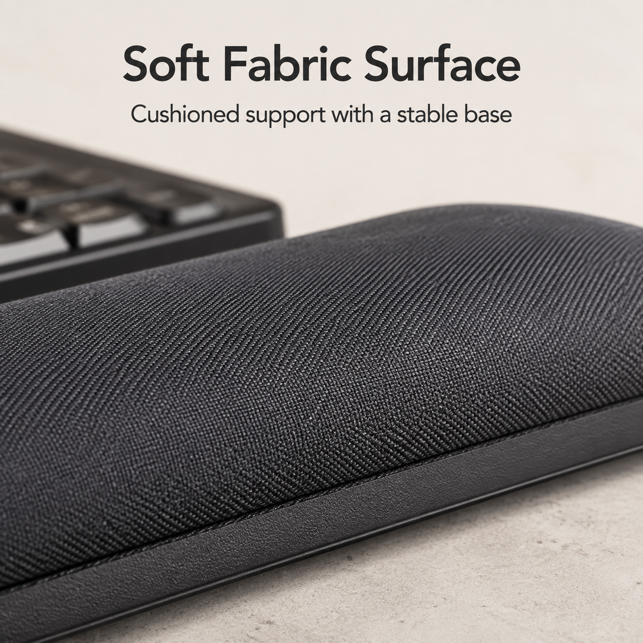 Memory Foam Keyboard Wrist Rest - Charcoal Grey