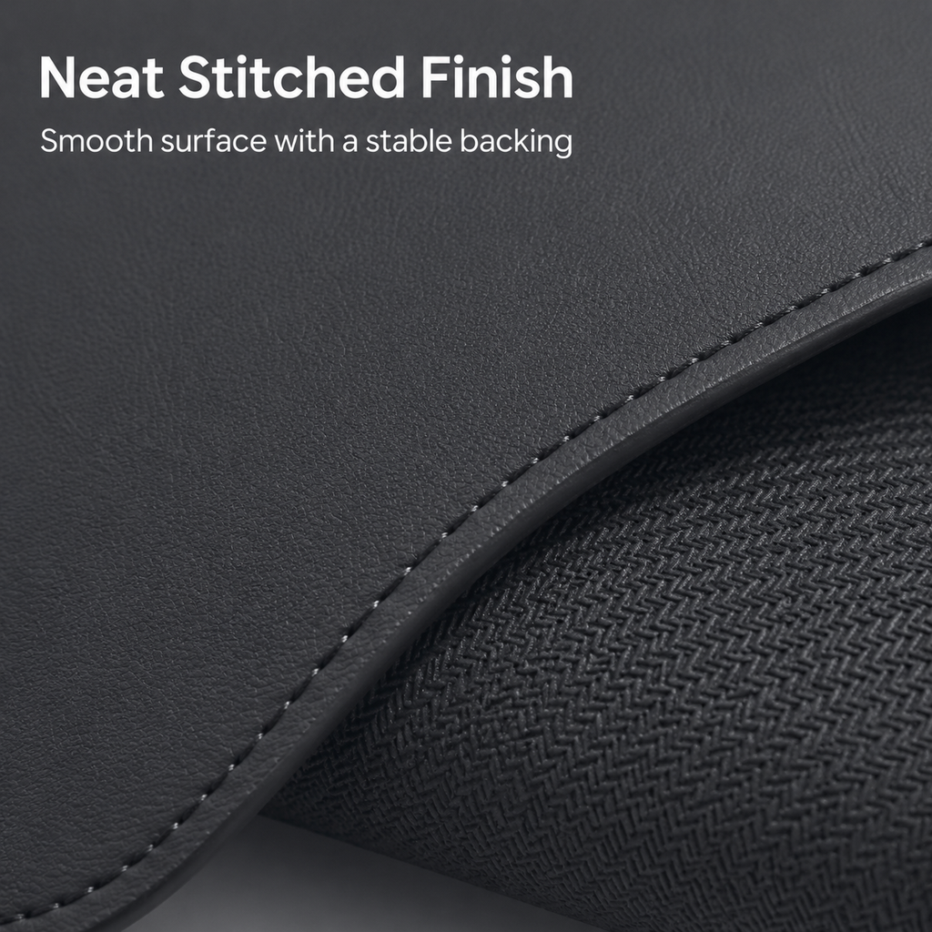 Large Non-Slip Office Desk Mat - Charcoal Grey