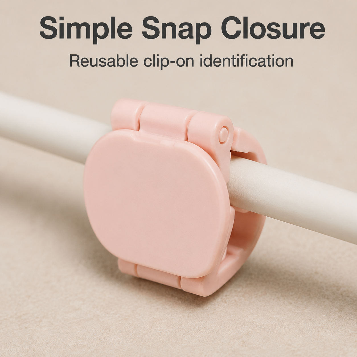 Reusable Clip-On Cable Identification Labels - 24 Pack