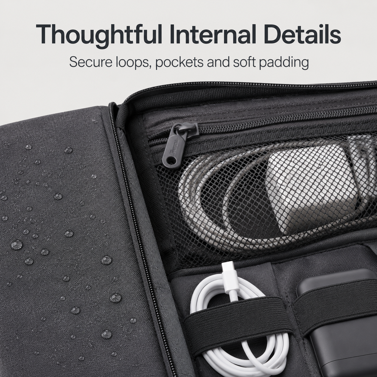 Portable Electronics Accessory Organiser Case